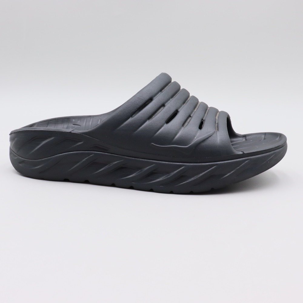 Hoka One One Ora Recovery Slide 2 Black Sandals Womens Size 9 Mens 7 Athletic